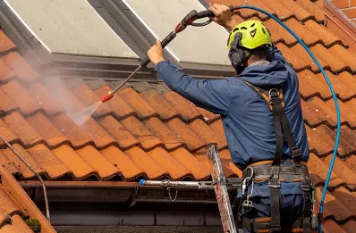 Démoussage et hydrofuge de toiture à Moulis